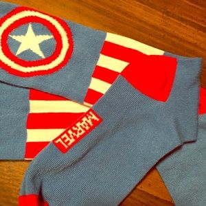 NEW Captain America marvel thigh high socks comic
